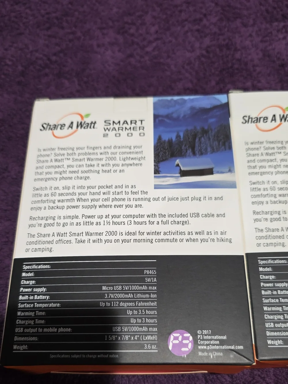 Share A Watt Smart Warmer 2000 in Silver - Bundle Of 2